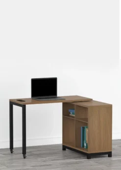 Real Living Seven Hills Metal & Melamine 4-Cube Pivot Desk With USB Charging 18 Real Living Seven Hills Metal & Melamine 4-Cube Pivot Desk With USB Charging -Furniture Specialty Shop 810561090 11