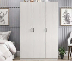 Ivory Oak 3-Door Storage Wardrobe -Furniture Specialty Shop 810561398 11