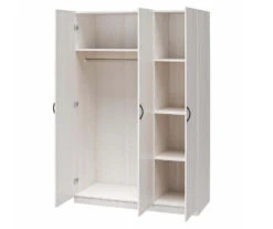 Ivory Oak 3-Door Storage Wardrobe -Furniture Specialty Shop 810561398 21