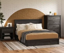 Silverton Black Oak Nightstand With USB Charging -Furniture Specialty Shop 810569984 1