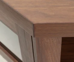 48" Brown Corner Electric Fireplace Console -Furniture Specialty Shop 810570725 1