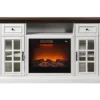 60" White 2-Tone Electric Fireplace Console -Furniture Specialty Shop 810570730 1