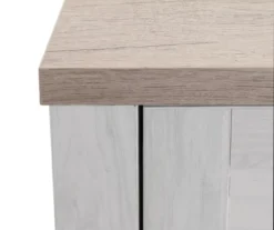 54" 2-Tone Shutter Door Electric Fireplace Console -Furniture Specialty Shop 810571321 2