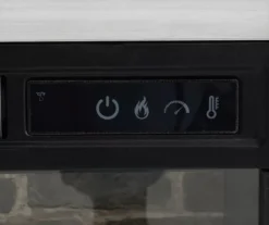 54" 2-Tone Shutter Door Electric Fireplace Console -Furniture Specialty Shop 810571321 4