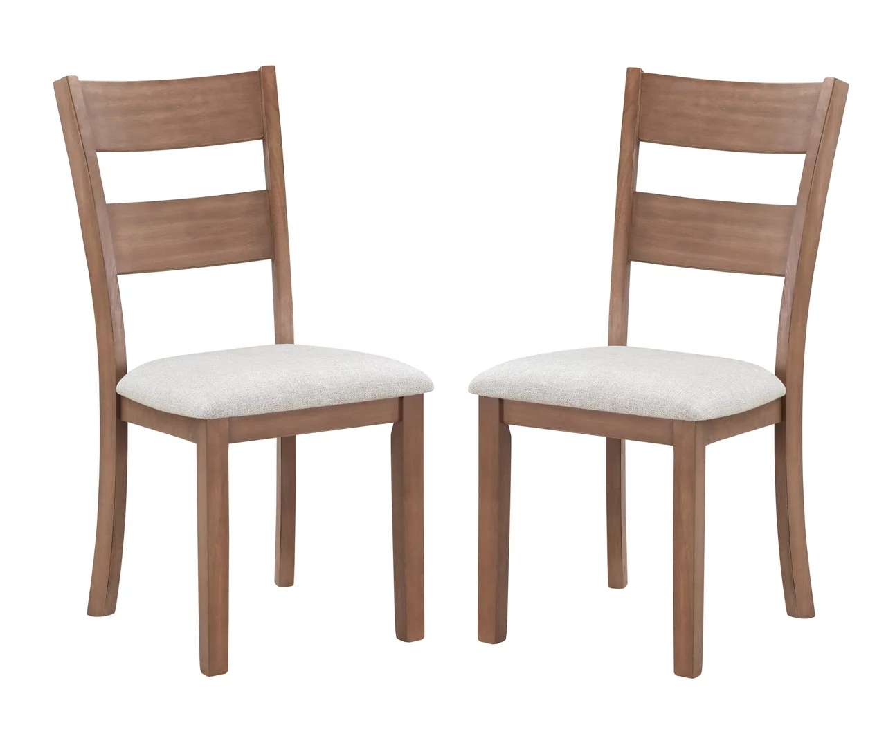 Marley Light Walnut Upholstered Dining Chairs, 2-Pack 3 Marley Light Walnut Upholstered Dining Chairs, 2-Pack