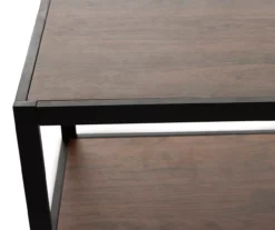 48.5" Walnut Open Frame TV Stand -Furniture Specialty Shop 810583088 2