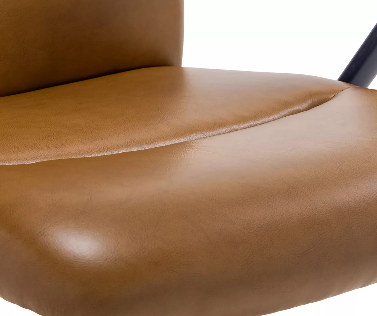 Camel Brown Vegan Leather Office Chair 10 Camel Brown Vegan Leather Office Chair - Image 8