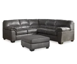 Bladen Slate Faux Leather Oversize Accent Ottoman -Furniture Specialty Shop 810587438 810587343 810587473