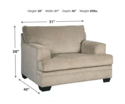 Signature Design By Ashley Dorsten Oversized Armchair -Furniture Specialty Shop 810587466 3