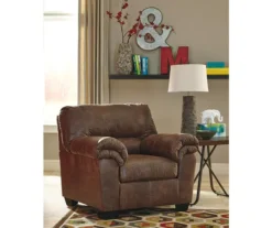 Bladen Coffee Faux Leather Armchair -Furniture Specialty Shop 810587481 1