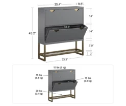 CosmoLiving Brielle Entryway Shoe Storage Cabinet 25 CosmoLiving Brielle Entryway Shoe Storage Cabinet -Furniture Specialty Shop 810589009 2