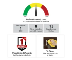 CosmoLiving Westerleigh Lift Top Desk -Furniture Specialty Shop 810589032 2