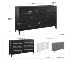 CosmoLiving Westerleigh 6-Drawer Dresser 37 CosmoLiving Westerleigh 6-Drawer Dresser -Furniture Specialty Shop 810589234 2