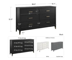 CosmoLiving Westerleigh 6-Drawer Dresser 32 CosmoLiving Westerleigh 6-Drawer Dresser -Furniture Specialty Shop 810589236 3