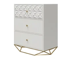 Blair White 3-Drawer Dresser -Furniture Specialty Shop 810589237 3