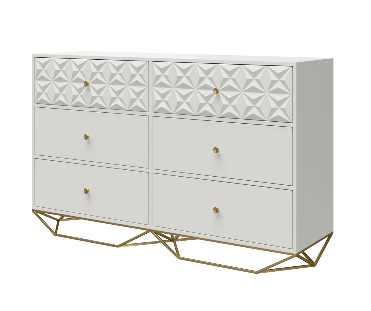Blair White 6-Drawer Dresser 4 Blair White 6-Drawer Dresser - Image 2