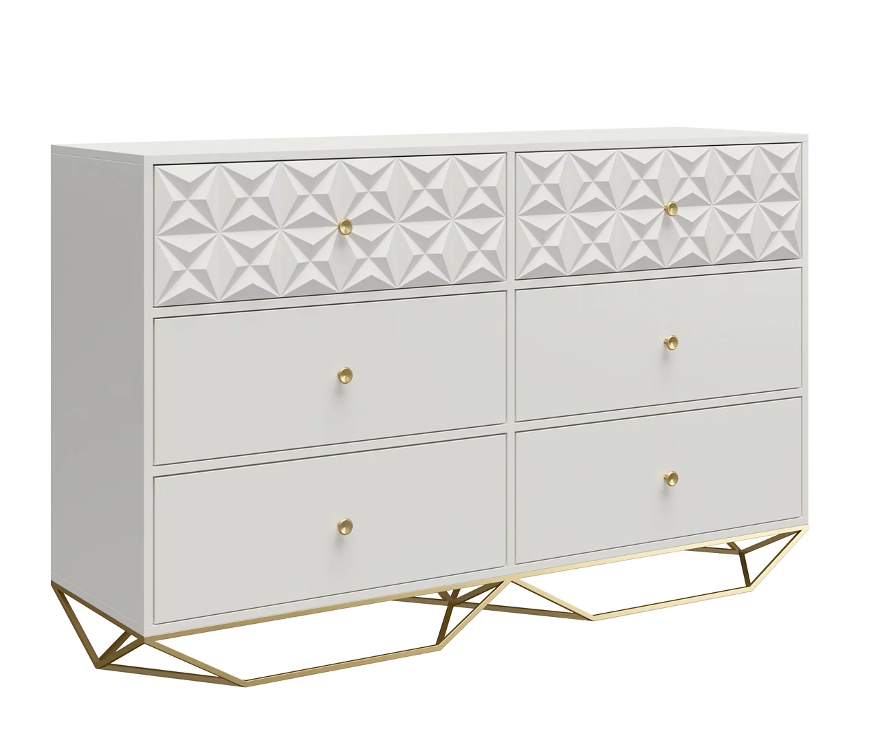 Blair White 6-Drawer Dresser 7 Blair White 6-Drawer Dresser - Image 5