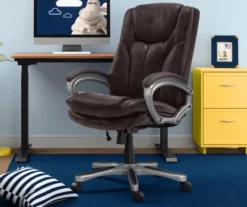 Benton Brown Big & Tall Faux Leather Executive Office Chair -Furniture Specialty Shop 810590314 1