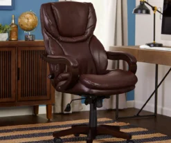 Conway Brown Big & Tall Bonded Leather Office Chair -Furniture Specialty Shop 810590315 2