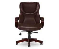 Conway Brown Big & Tall Bonded Leather Office Chair