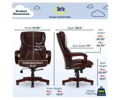 Serta Conway Big & Tall Bonded Leather Office Chair 30 Serta Conway Big & Tall Bonded Leather Office Chair -Furniture Specialty Shop 810590315 6 1