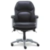 Delvin Black Bonded Leather Office Chair -Furniture Specialty Shop 810590317 3