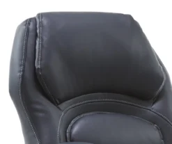 Delvin Black Bonded Leather Office Chair 21 Delvin Black Bonded Leather Office Chair -Furniture Specialty Shop 810590317 A0 6