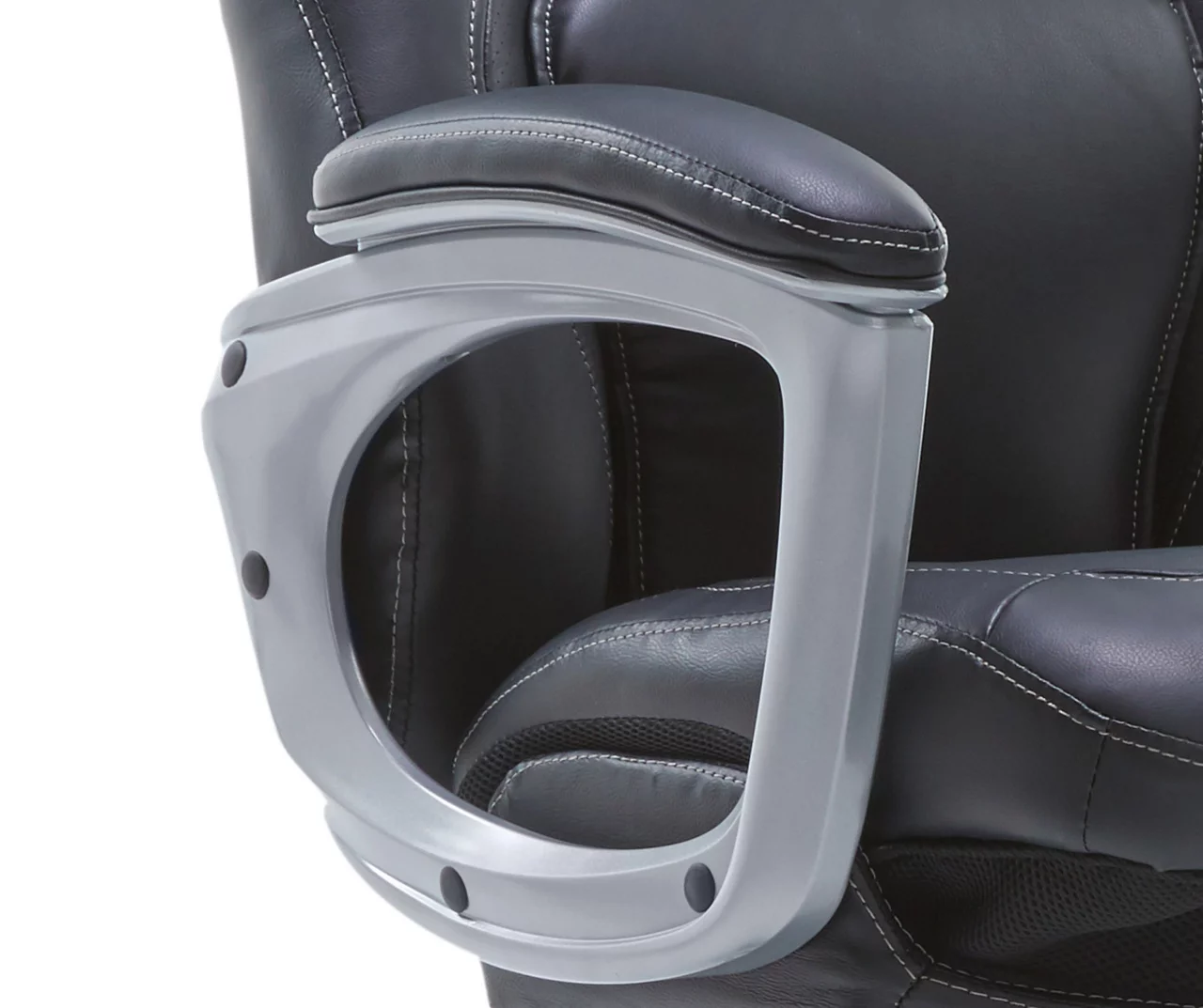 Delvin Black Bonded Leather Office Chair 9 Delvin Black Bonded Leather Office Chair - Image 7