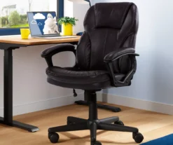 Mitchell Roasted Chestnut Vegan Leather Office Chair -Furniture Specialty Shop 810590318 2