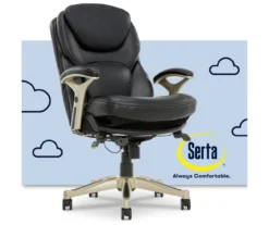 Claremont Black Bonded Leather Office Chair -Furniture Specialty Shop 810590374 1