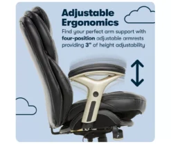 Claremont Black Bonded Leather Office Chair -Furniture Specialty Shop 810590374 11