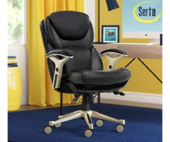Claremont Black Bonded Leather Office Chair -Furniture Specialty Shop 810590374 2
