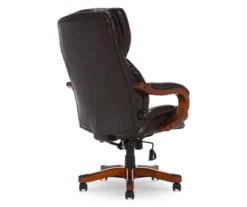 Conway Dark Brown Big & Tall Bonded Leather Office Chair -Furniture Specialty Shop 810590381 5