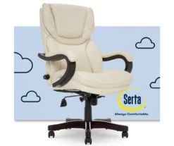 Conway Ivory Big & Tall Bonded Leather Office Chair -Furniture Specialty Shop 810590382 1