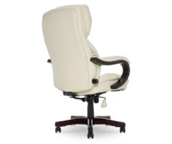 Conway Ivory Big & Tall Bonded Leather Office Chair -Furniture Specialty Shop 810590382 5