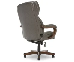 Conway Gray Big & Tall Bonded Leather Office Chair -Furniture Specialty Shop 810590383 5