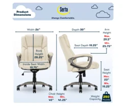 Serta Garret Executive Bonded Leather Office Chair -Furniture Specialty Shop 810590385 7