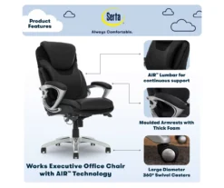 Serta Bryce Bonded Leather Office Chair -Furniture Specialty Shop 810590389 7