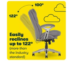 Claremont Gray Bonded Leather Office Chair -Furniture Specialty Shop 810590392 8