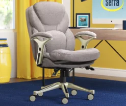 Claremont Light Gray Fabric Office Chair 18 Claremont Light Gray Fabric Office Chair -Furniture Specialty Shop 810590395 2 1