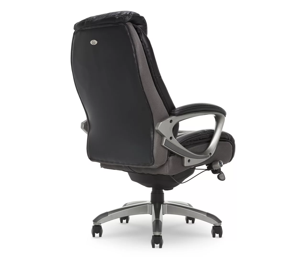 Lautner Gray Executive Bonded Leather Office Chair 5 Lautner Gray Executive Bonded Leather Office Chair - Image 3