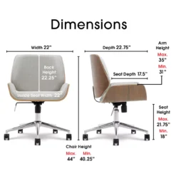 Ophelia Fabric Office Chair -Furniture Specialty Shop 810590405 71
