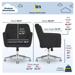 Serta Ashland Fabric Office Chair -Furniture Specialty Shop 810590407 61