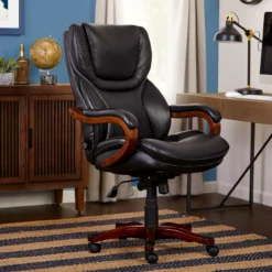 Conway Black Big & Tall Bonded Leather Office Chair -Furniture Specialty Shop 810590408 21