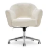 Valetta Cream Faux Fur Office Chair -Furniture Specialty Shop 810590414 3
