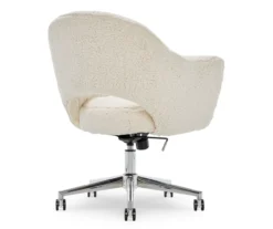 Valetta Cream Faux Fur Office Chair -Furniture Specialty Shop 810590414 5