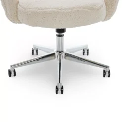 Valetta Cream Faux Fur Office Chair -Furniture Specialty Shop 810590414 61