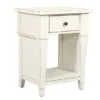 Kali Weathered White 1-Drawer Nightstand -Furniture Specialty Shop 810591523