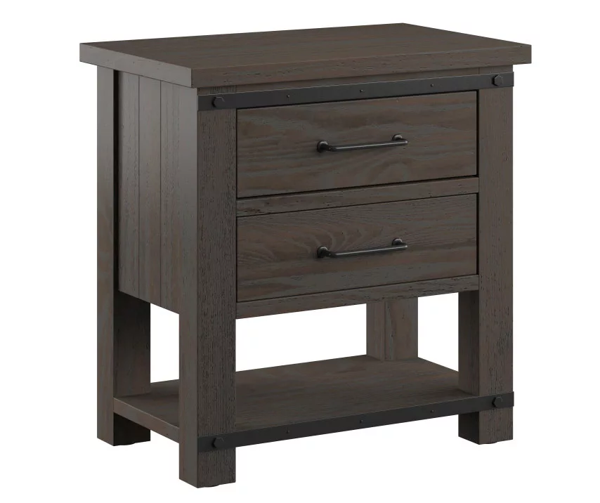 Cameron Cocoa 2-Drawer Nightstand 4 Cameron Cocoa 2-Drawer Nightstand - Image 2