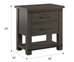 Cameron Cocoa 2-Drawer Nightstand 11 Cameron Cocoa 2-Drawer Nightstand -Furniture Specialty Shop 810591524 4